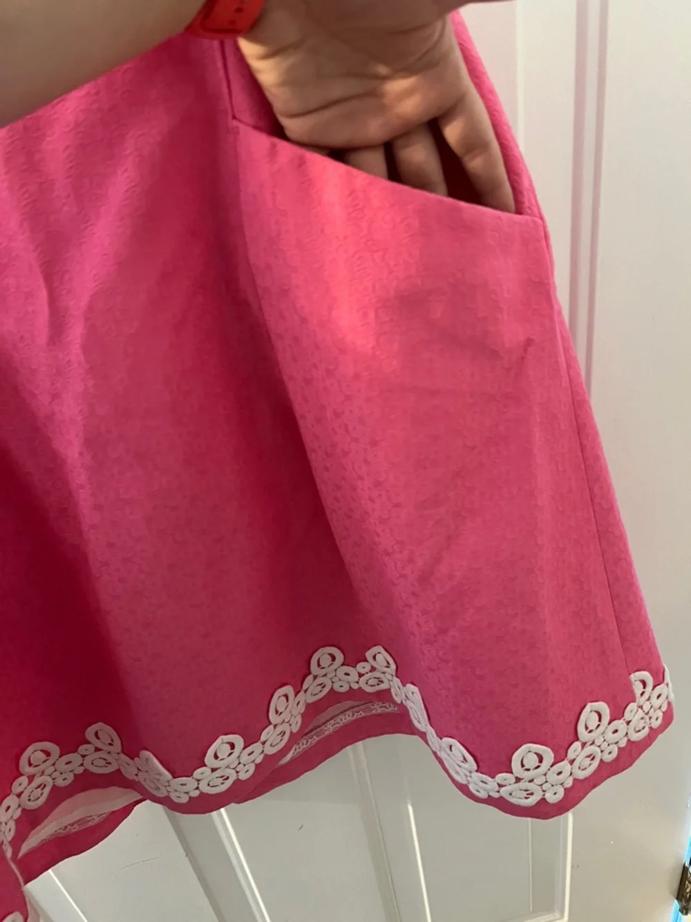 Lilly Pulitzer Blossom Jacquard Strapless Mini Dress in Hotty Pink - Picture 3 of 3